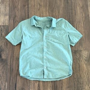 Boys Sage Green Short Sleeve Shirt